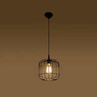 Sollux Lighting celta black LED pendant light 50W, 220-240V, matte gold finish