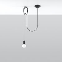 Hanglamp edison 1 black LED lamp 220-240V AC | IP20 | 50W max