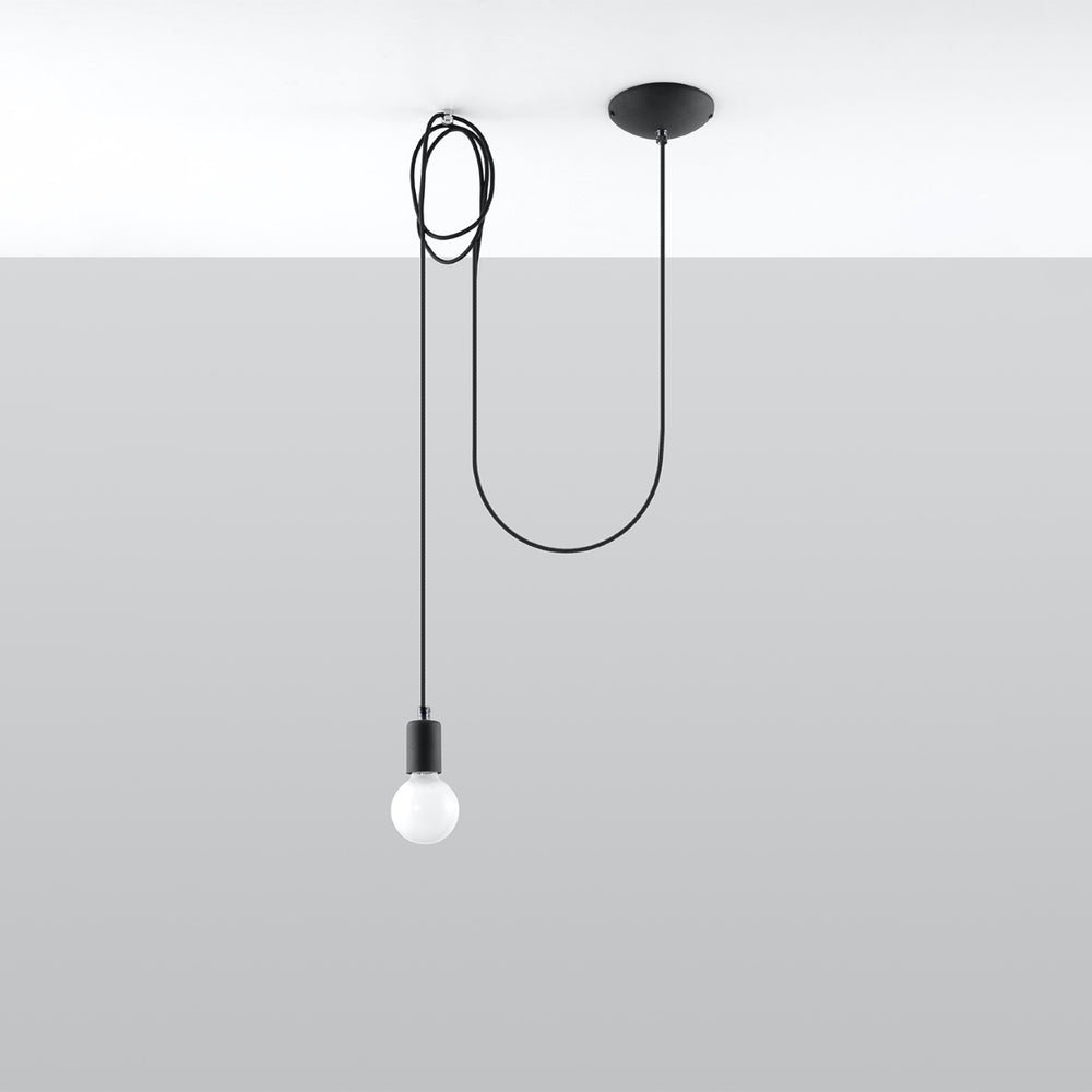 Hanglamp edison 1 black LED lamp 220-240V AC | IP20 | 50W max
