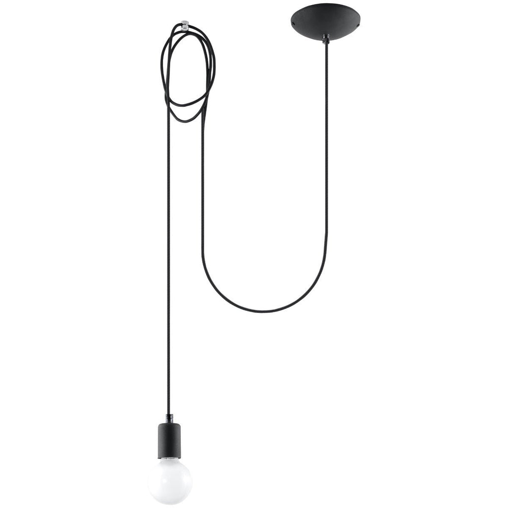 Hanglamp edison 1 black LED lamp 220-240V AC | IP20 | 50W max