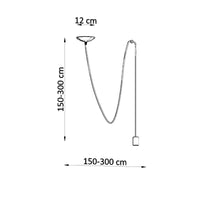 Hanglamp edison 1 black LED lamp 220-240V AC | IP20 | 50W max