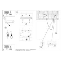 Hanglamp edison 1 black LED lamp 220-240V AC | IP20 | 50W max