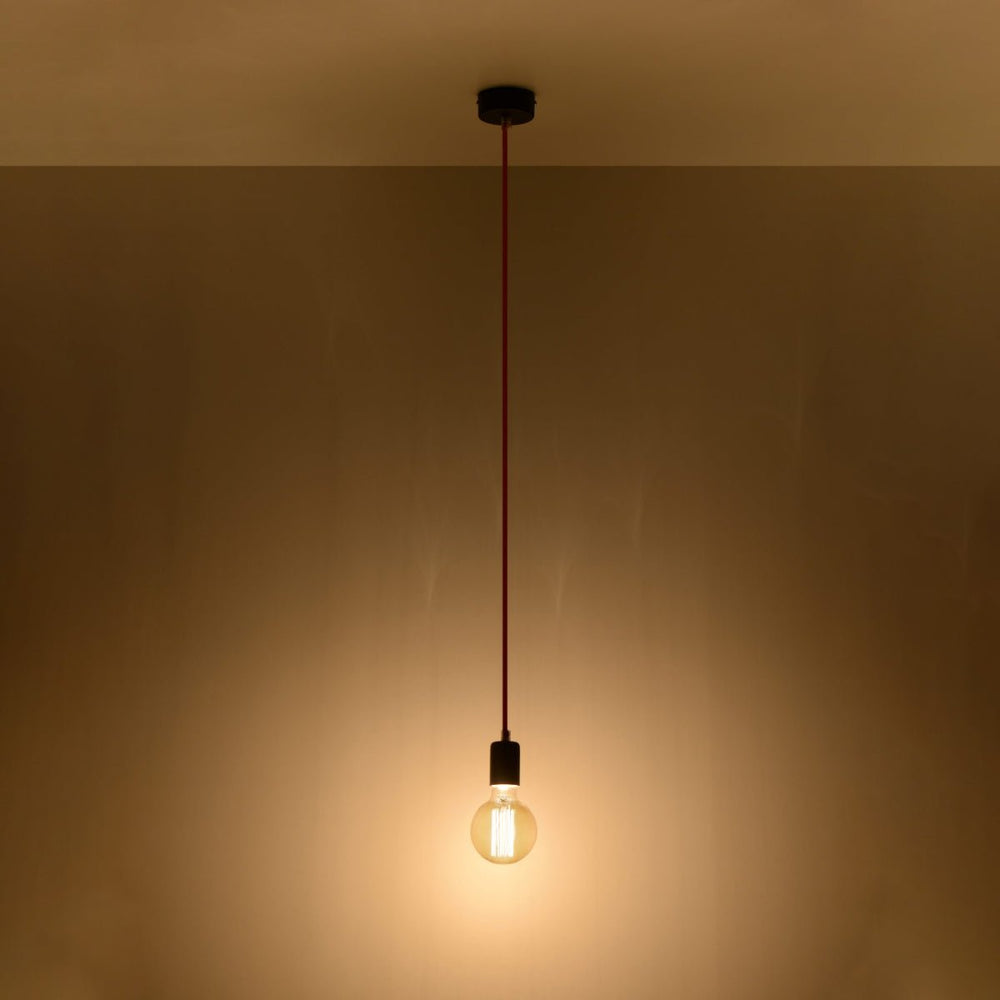 Sollux Lighting hanglamp EDISON zwart LED lamp 50W 220-240V AC CRI 80-89