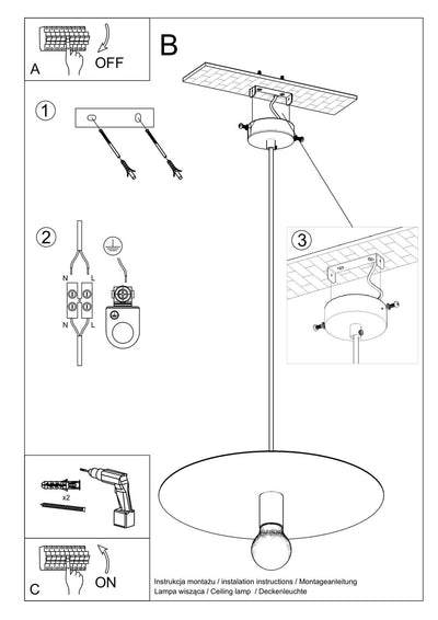 Sollux Lighting Hanglamp FLAVIO grijs LED lamp 220-240V IP20