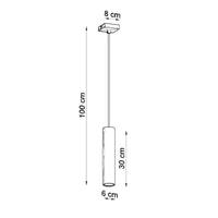 Sollux Lighting Lagos LED pendant lamp with GU10 fitting and E27 compatibility