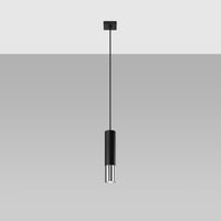 Sollux Lighting LED pendant light black chrome with GU10 socket