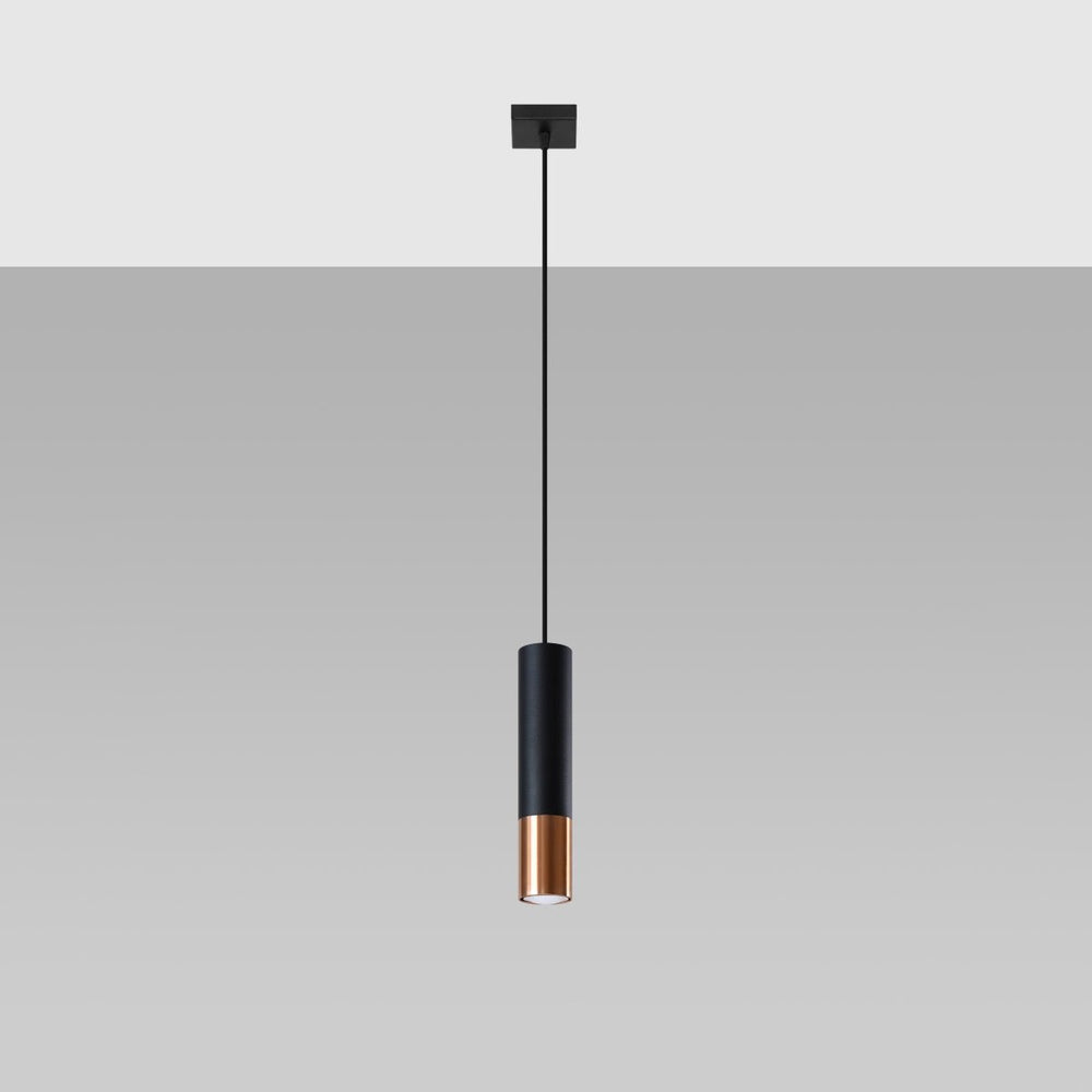 Sollux Lighting LED hanglamp zwart koper loopez with E27 fitting and 50W max wattage