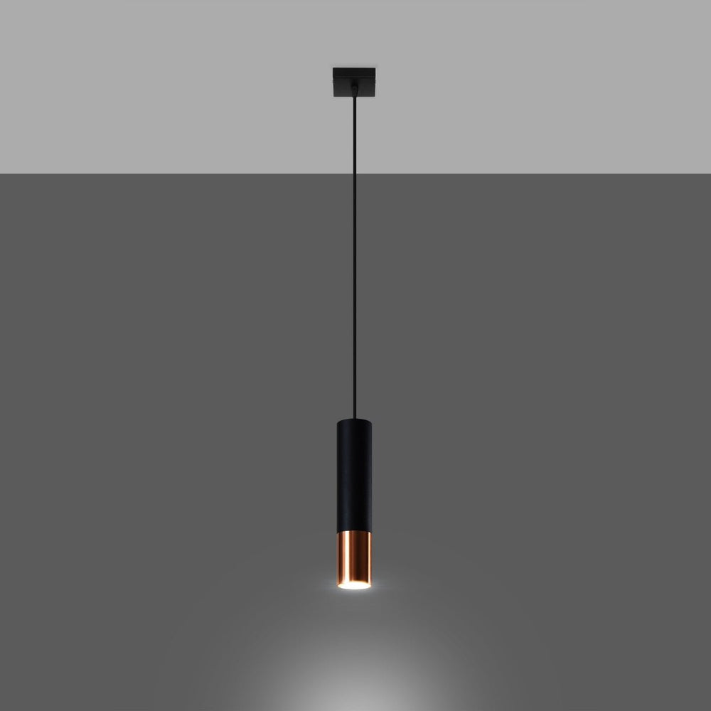 Sollux Lighting LED hanglamp zwart koper loopez with E27 fitting and 50W max wattage