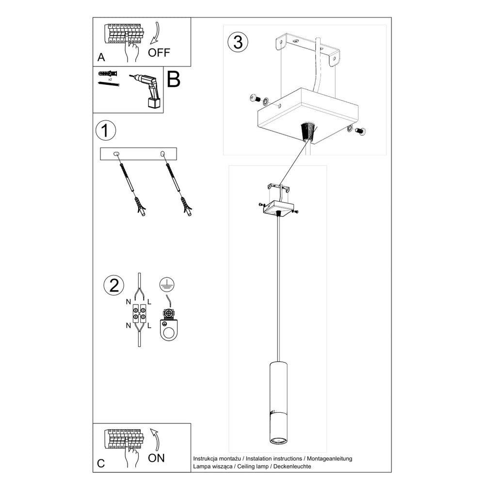 Sollux Lighting LED hanglamp zwart koper loopez with E27 fitting and 50W max wattage
