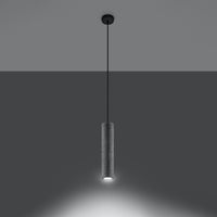 Sollux Lighting Luvo 1 LED pendant lamp with concrete shade 300mm