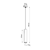 Sollux Lighting Luvo 1 LED pendant lamp with concrete shade 300mm