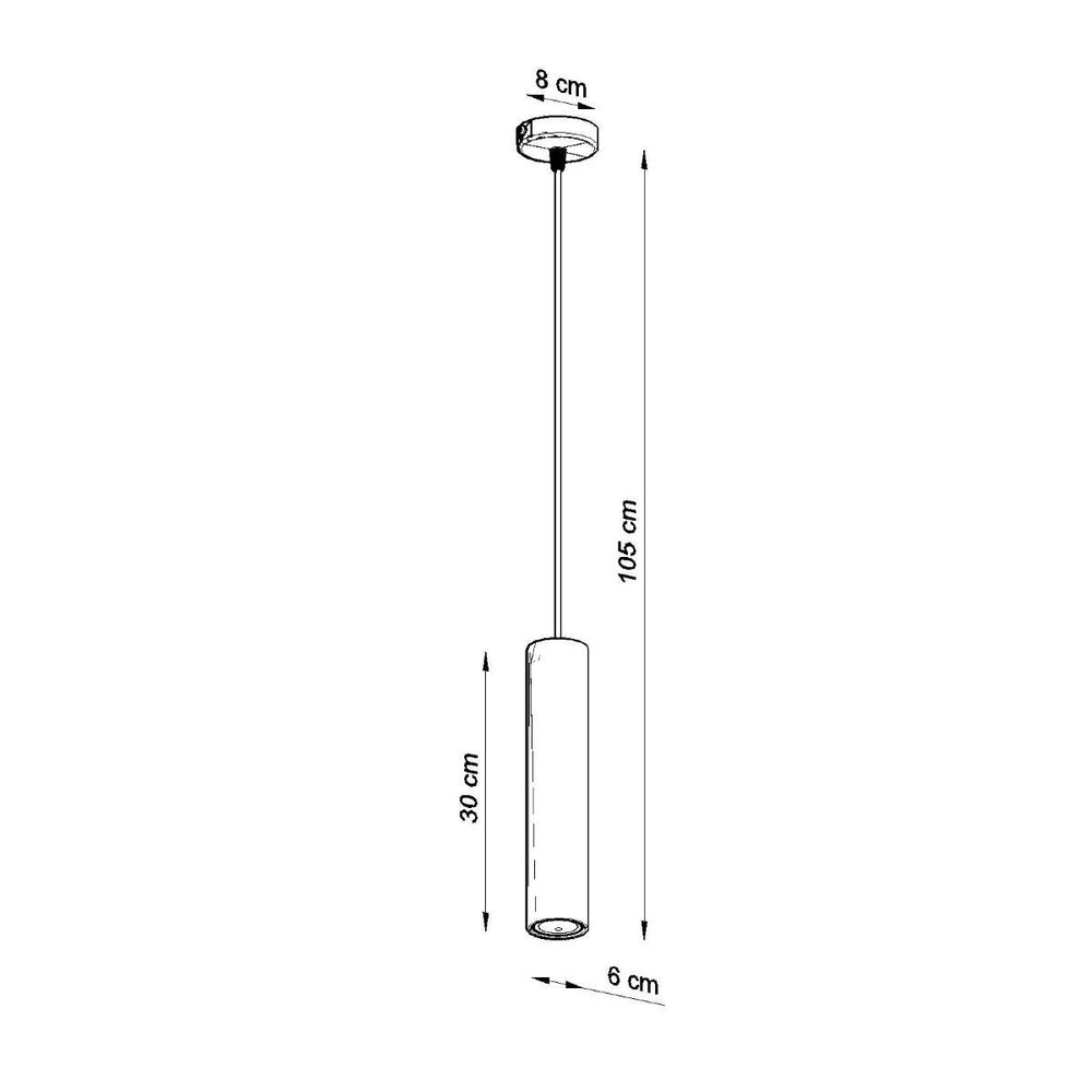 Sollux Lighting Luvo 1 LED pendant lamp with concrete shade 300mm