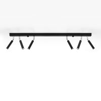 LED plafondspot zwart EYETECH with 6 x G9 sockets by Sollux Lighting