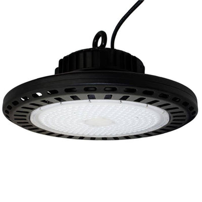LCB LED UFO High Bay dimmable 150W 22500 lumens 3000K puce Philips IP20 CRI 80 CE RoHS garantie 5 ans