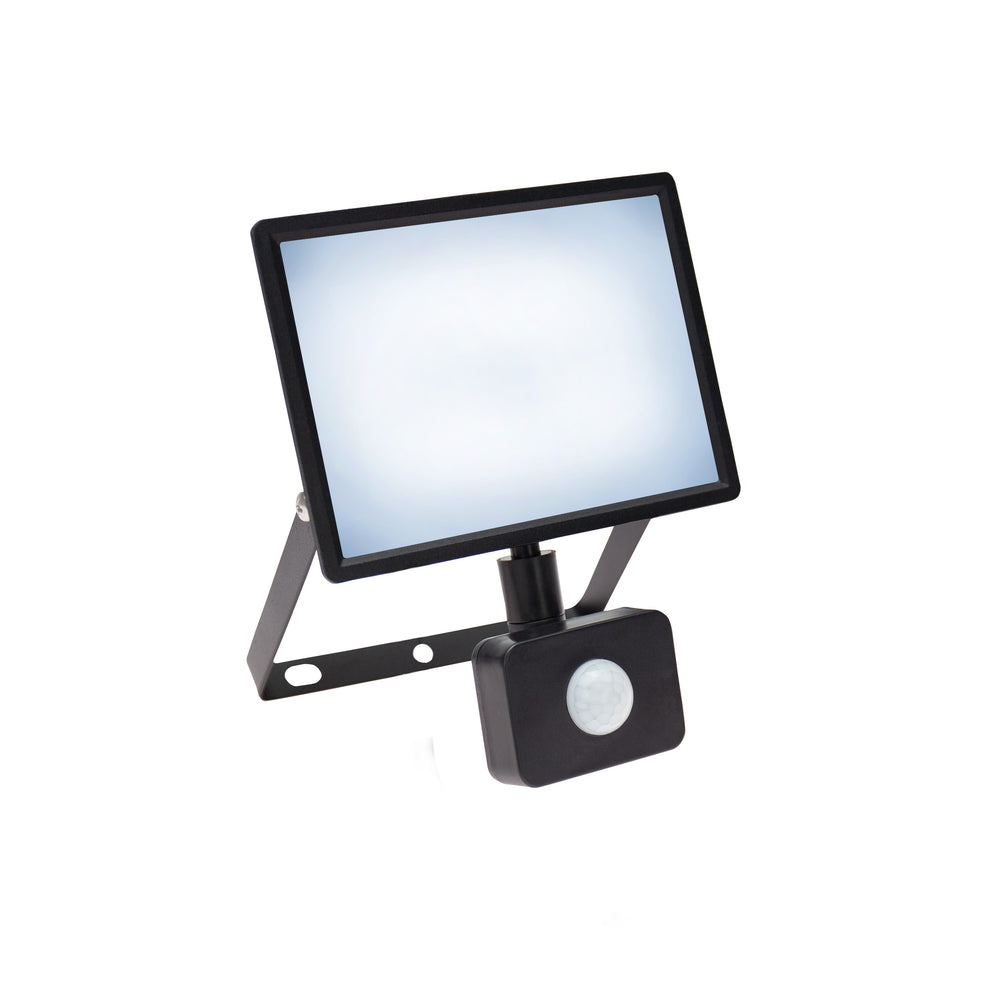 Projecteur LED Spectrum NOCTIS LUX 3 30W 6000K 230V IP44 Noir avec détecteur PIR pour éclairage extérieur