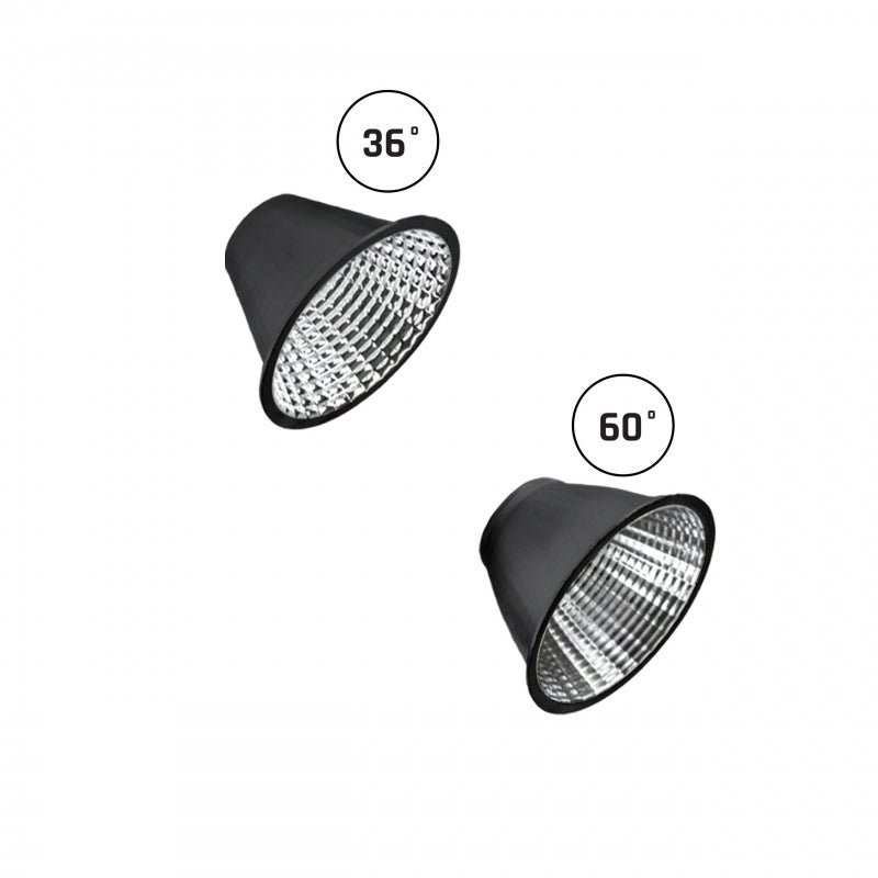 Spectrum Andromeda LED recessed spotlight black, 3000 lumens, 3000K, IP20, CRI >90, 36°/60° beam angle, 15-27W adjustable