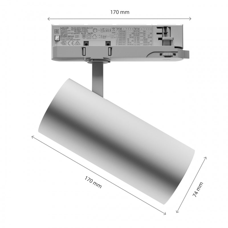 Plafonnier LED Spectrum Andromeda 15-27W 4000K, CRI élevé >90, 3200 lumens, blanc, IP20, angle de rayonnement 36-60 degrés