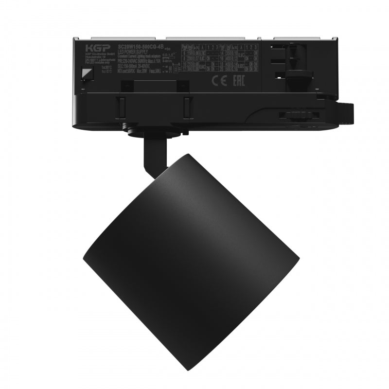 Spectrum Artemida mini RA&gt;90 noir LED-spot 20W, 230V, 3000K, 1700 lumens, IP20, éclairage intérieur, angle de 36/60 degrés