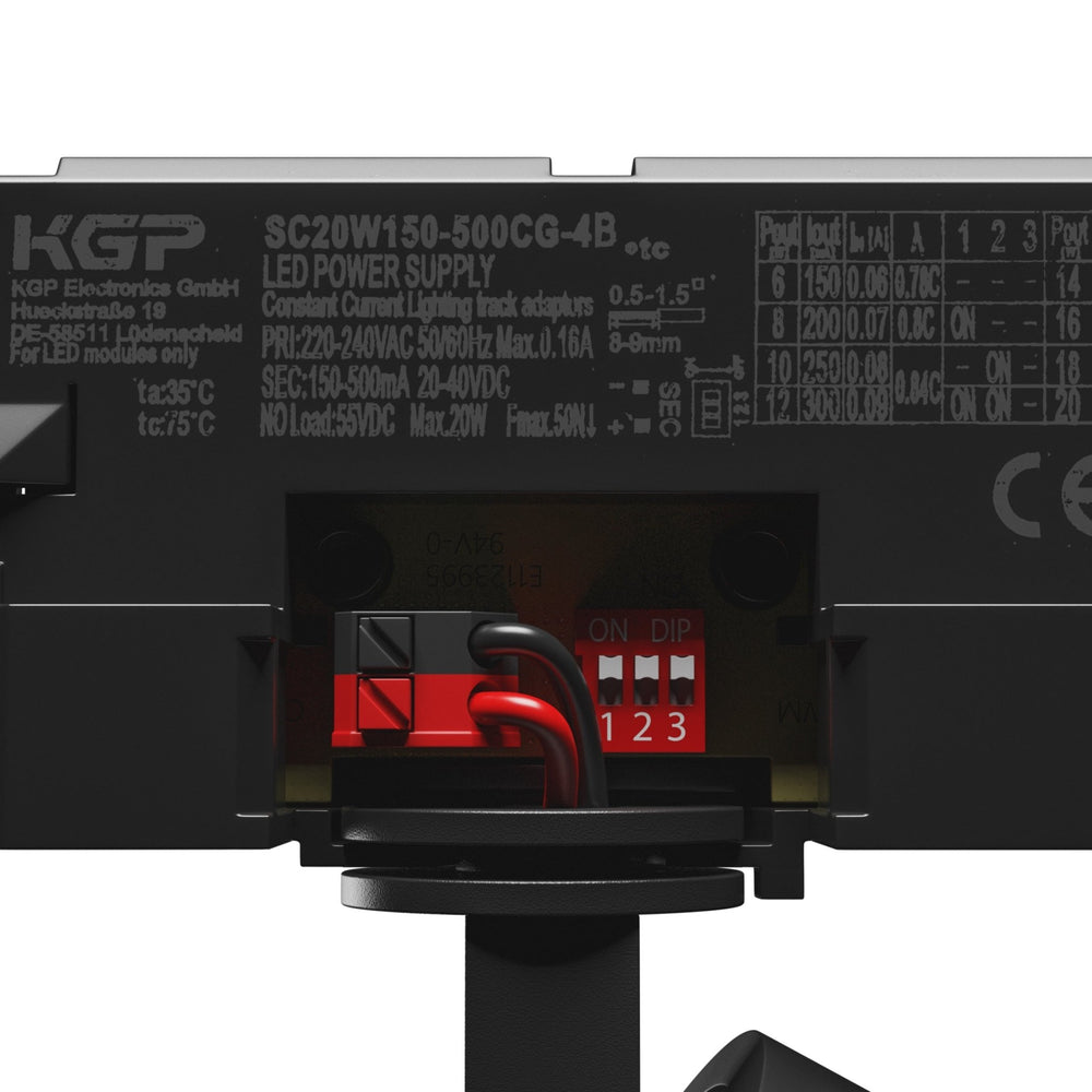 Spectrum Artemida mini RA&gt;90 noir LED-spot 20W, 230V, 3000K, 1700 lumens, IP20, éclairage intérieur, angle de 36/60 degrés