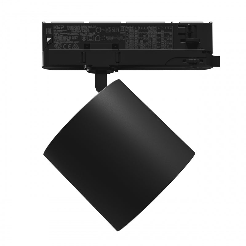 Spectrum artemida maxi LED 42W 3000K lampe de plafond noire, CRI &gt;90, 4500 lumens, IP20, 36-60 degrés, garantie de 2 ans