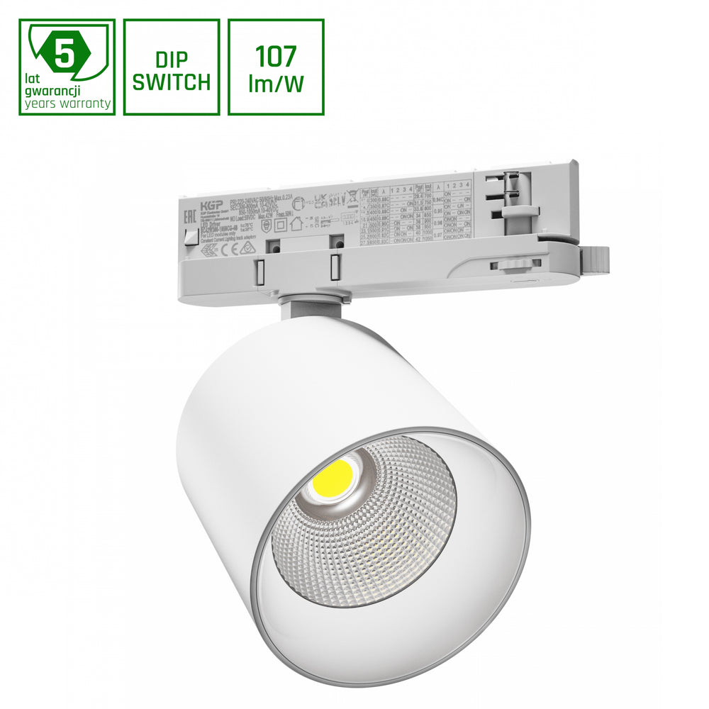 Spectrum Artemida Maxi LED 4500 lumen, NW 4000K, réglable 12-42W 230V, CRI&gt;90, IP20, angle de faisceau 36-60 degrés