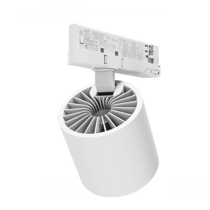 Spectrum Artemida Maxi LED downlight blanc 42W 3000K >90 CRI 4500 lumen IP20 montage sur rail 3 phases