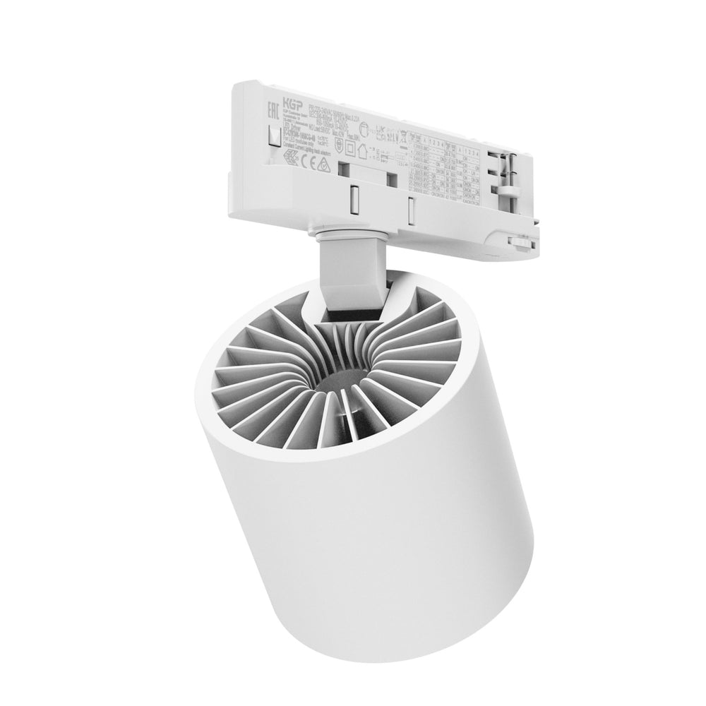 Spectrum Artemida Maxi LED downlight blanc 42W 3000K >90 CRI 4500 lumen IP20 montage sur rail 3 phases