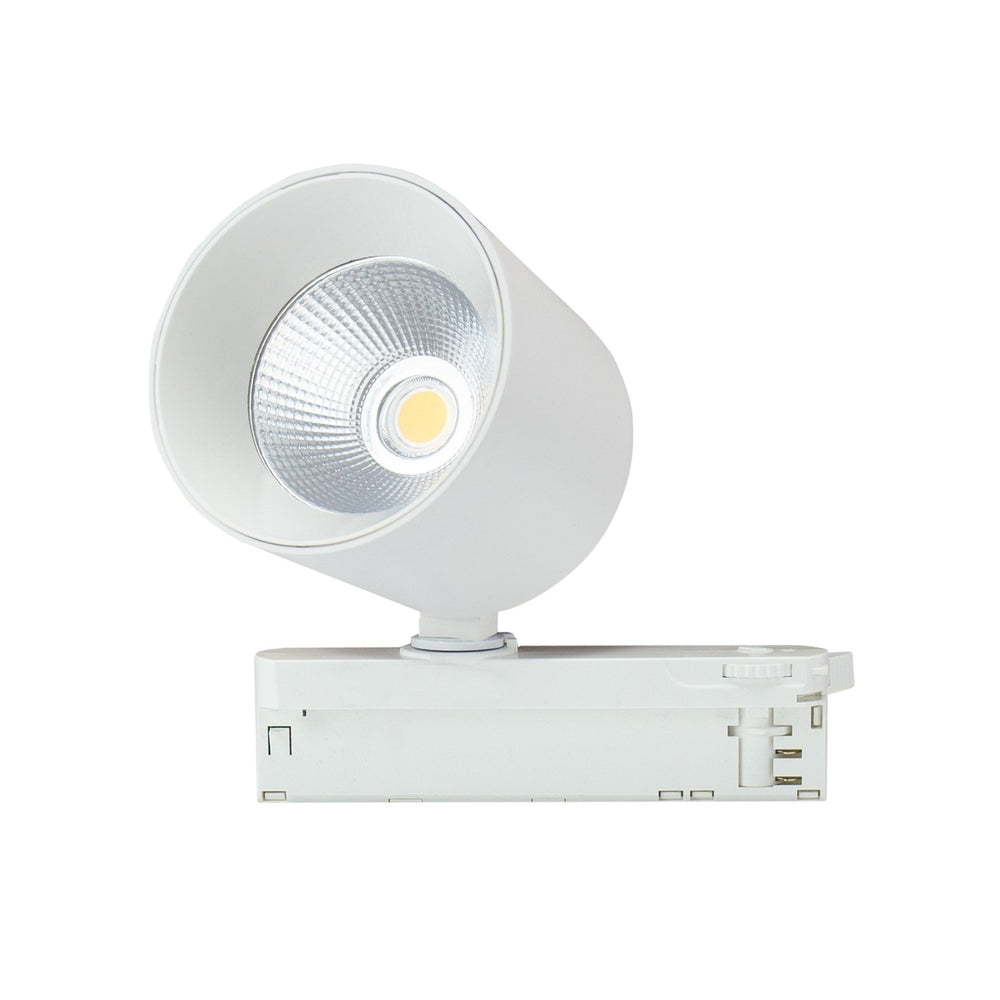 Spectrum Artemida Maxi LED downlight blanc 42W 3000K >90 CRI 4500 lumen IP20 montage sur rail 3 phases