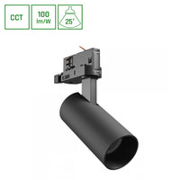 Spot à rail Spectrum Andromeda Prime 8W 6000K 800 lumens 25° noir IP20 éclairage CCT