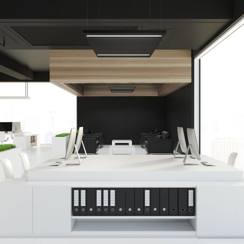 Spectrum Algine Line LED ceiling panel 44W 5700 lumen 4000K IP20 black 600x600mm