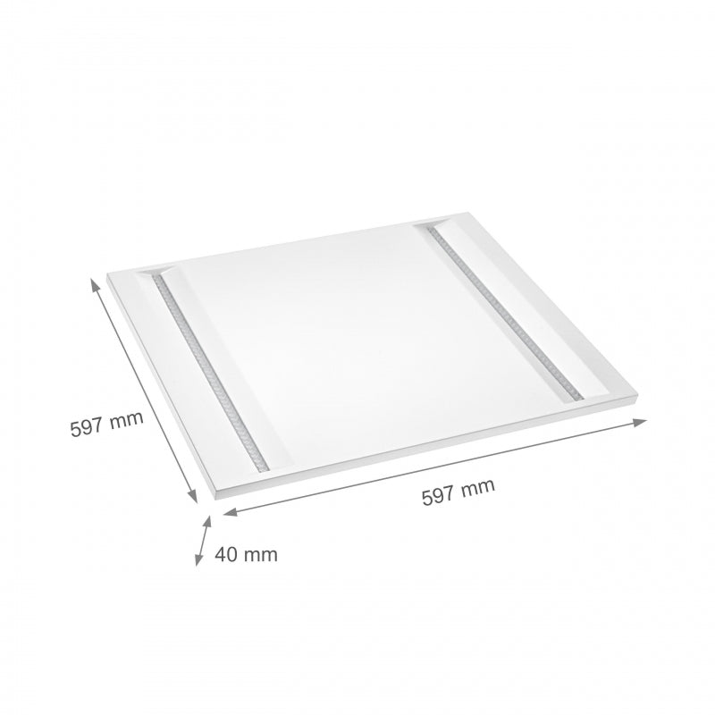 Panneau LED Spectrum Algine line 230V 44W 5700 lumen 4000K 600x600mm IP20 couleur blanche pour éclairage de bureau