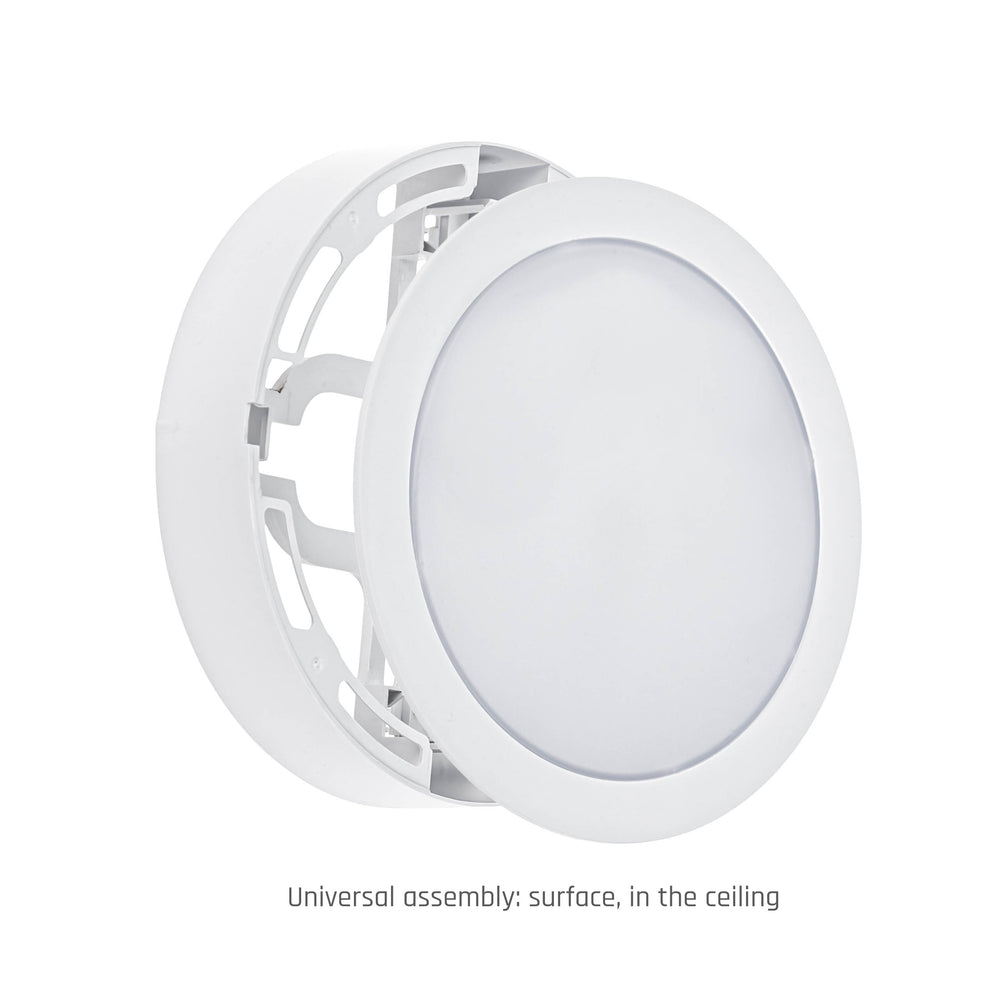 Spot encastré 2 en 1 Spectrum Algine 12W 150 lumen blanc chaud 3000K IP20 rond pour montage au plafond et au mur