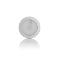 Luminaire LED rond de meuble Spectrum 2.9W 4000K 12V montage en surface avec capteur PIR Argent IP20