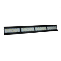 Suspension LED Spectrum Halls Line 200W noir, 4000K, 30000 lumens, dimmable, IP66, angle de 90°, éclairage industriel