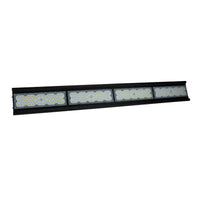 Suspension LED Spectrum Halls Line 200W noir, 4000K, 30000 lumens, dimmable, IP66, angle de 90°, éclairage industriel