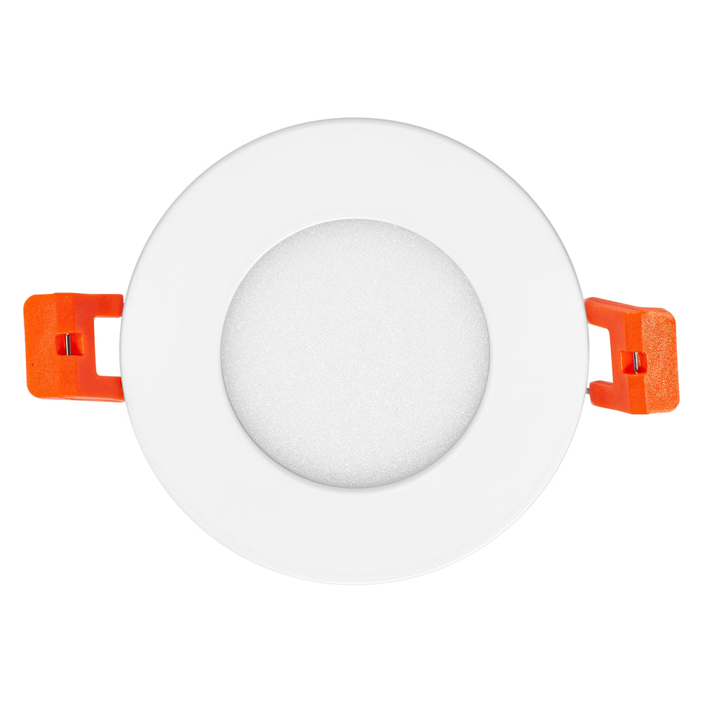 Slim LED downlight 4.5W 4000K 240 lumens 110° recess mount White 85mm cutout 72mm cool white