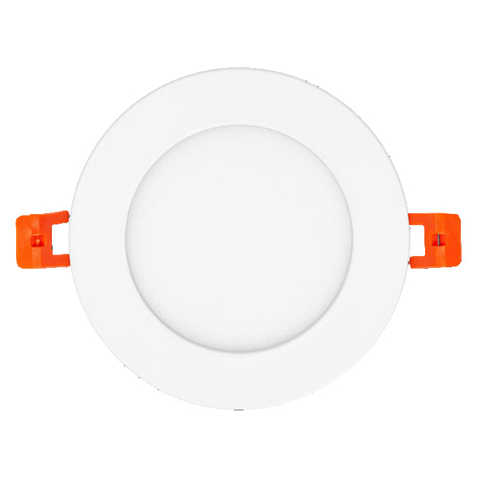 Slim LED Downlight 8W 550 lumens 3000K Warm White 110° Recessed Round Cut-Out 105mm White Finish