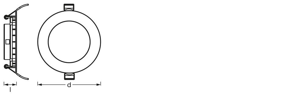 Spot LED Extra-plat Encastré Blanc 8W 4000K 550 lumens 110° Découpe 105mm ×120mm