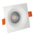 Spectrum LED FIALE V GU10 recessed light, square 85mm White, aluminum housing, IP20 indoor use