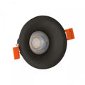 Spectrum LED GU10 recessed round luminaire Black, 85mm diameter, aluminum housing, IP20, 250V CE certified