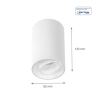 Spectrum Chloe Spot GU10 white adjustable IP20 - ideal for indoor lighting - energy-efficient and sustainable design