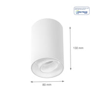 Spectrum Chloe Spot GU10 white adjustable IP20 - ideal for indoor lighting - energy-efficient and sustainable design