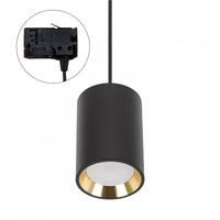 Spectrum CHLOE MINI GU10 3-Phase Track Light, 250V, IP20, Black with Gold Inner, Aluminum Housing