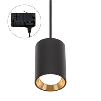 Spectrum CHLOE MINI GU10 3-Phase Track Light, 250V, IP20, Black with Gold Inner, Aluminum Housing