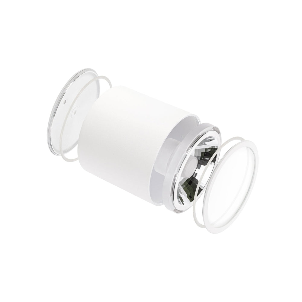 Chloe AR111 GU10 IP65 round LED spotlight outdoor and indoor Spectrum lamp white housing 17000 hours 250V 120-115 mm