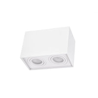 Spectrum adjustable GU10 rectangular white spot, IP20 indoor, aluminum housing, 250V, 17000h lifespan