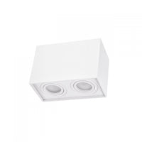Spectrum adjustable GU10 rectangular white spot, IP20 indoor, aluminum housing, 250V, 17000h lifespan