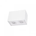 Spectrum adjustable GU10 rectangular white spot, IP20 indoor, aluminum housing, 250V, 17000h lifespan