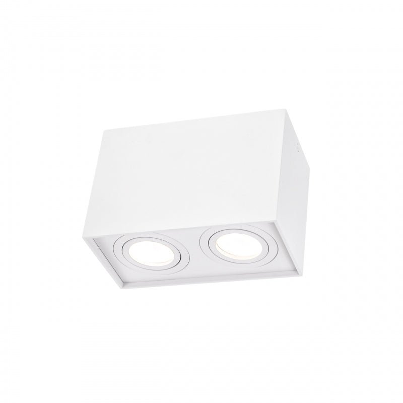 Spectrum adjustable GU10 rectangular white spot, IP20 indoor, aluminum housing, 250V, 17000h lifespan