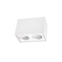 Spectrum adjustable GU10 rectangular white spot, IP20 indoor, aluminum housing, 250V, 17000h lifespan